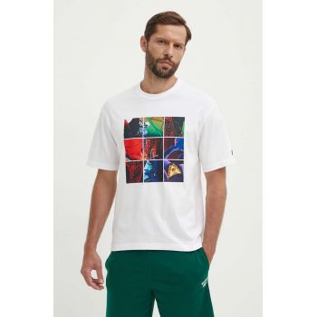 Reebok Classic tricou din bumbac Basketball barbati, culoarea alb, cu imprimeu, 100075803 ieftin