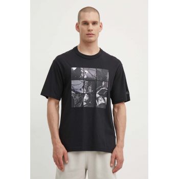 Reebok Classic tricou din bumbac Basketball barbati, culoarea negru, cu imprimeu, 100075508