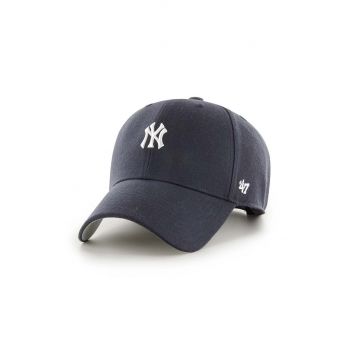 47 brand sapca MLB New York Yankees culoarea albastru marin, cu imprimeu, B-BRMPS17WBP-NYA