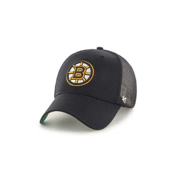 47 brand sapca NHL Boston Bruins culoarea negru, cu imprimeu, H-BRANS01CTP-BKB