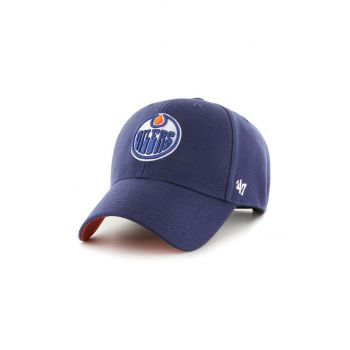 47 brand sapca NHL Edmonton Oilers culoarea albastru marin, cu imprimeu, H-BLPMS06WBP-LN