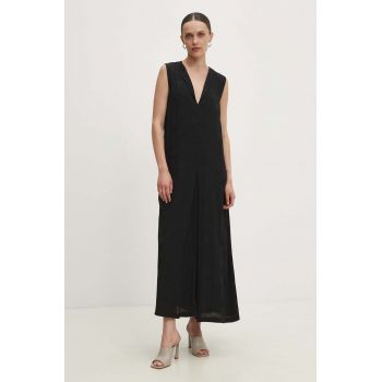 Answear Lab rochie culoarea negru, maxi, drept