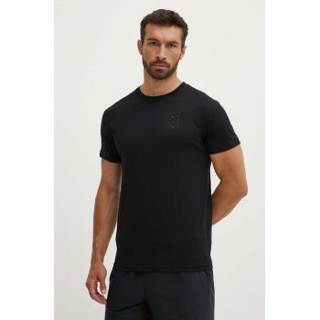 Hummel tricou Active barbati, culoarea negru, neted, 224499