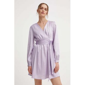 Answear Lab rochie culoarea violet, mini, evazati
