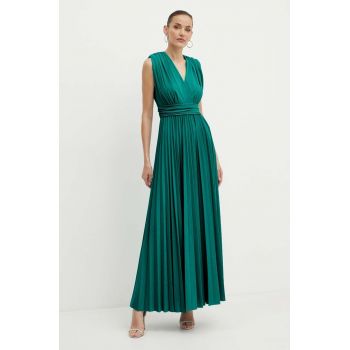 Morgan rochie REINE culoarea turcoaz, maxi, evazati, REINE ieftina