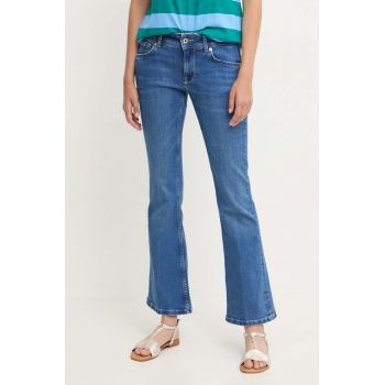 Pepe Jeans jeansi FLARE LW femei high waist, PL204736HV8