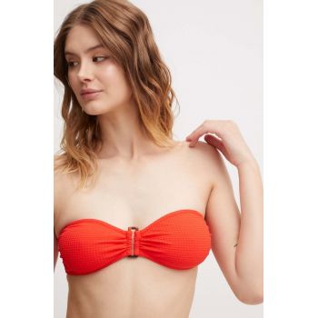 Vilebrequin sutien de baie LUCE culoarea portocaliu, cupa moale, UCEAH265 de firma original