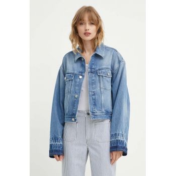 Won Hundred geaca jeans femei, de tranzitie, oversize, 3110-15028