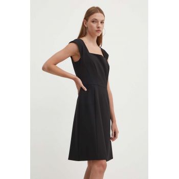 HUGO rochie culoarea negru, mini, drept, 50518972