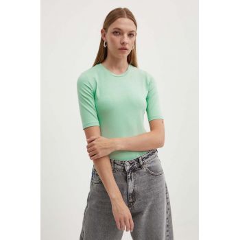 HUGO tricou femei, culoarea verde, 50515019