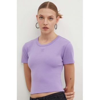 HUGO tricou femei, culoarea violet, 50512000
