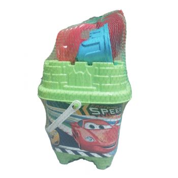 Set 6 jucarii de nisip Castel Nr.1 Green