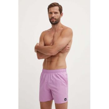 adidas Performance pantaloni scurti de baie Solid CLX culoarea violet, IX7581