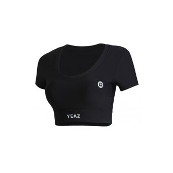 Tricou crop pentru fitness