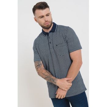 Tricou polo din bumbac cu model