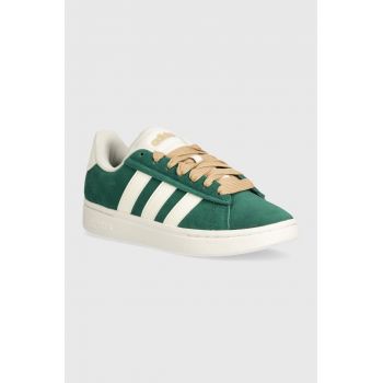 adidas sneakers din piele întoarsă Grand Court Alpha 00S culoarea verde, IH3850