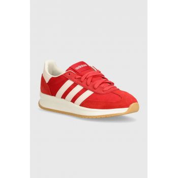 adidas sneakers din piele intoarsă Run 70s culoarea rosu, IH8597