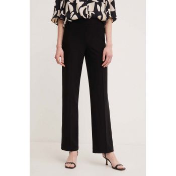 Joseph Ribkoff pantaloni femei, culoarea negru, drept, high waist, 153088