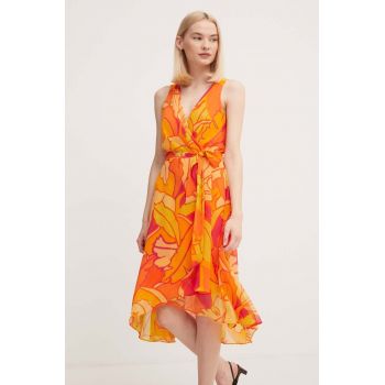 Joseph Ribkoff rochie culoarea portocaliu, mini, evazati, 242015 ieftina