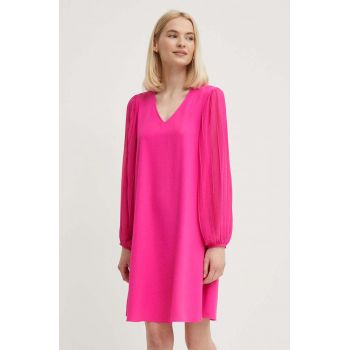 Joseph Ribkoff rochie culoarea roz, mini, drept, 242022