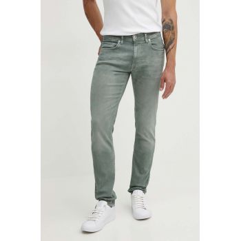 Pepe Jeans jeansi TAPERED JEANS barbati, culoarea verde, PM207390YB2