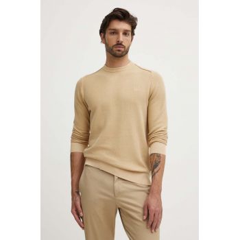 Pepe Jeans pulover de bumbac CRAIG culoarea bej, PM702441