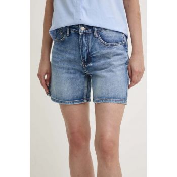 Answear Lab pantaloni scurti jeans femei, neted, high waist