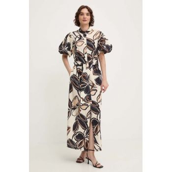 Answear Lab rochie culoarea bej, maxi, oversize