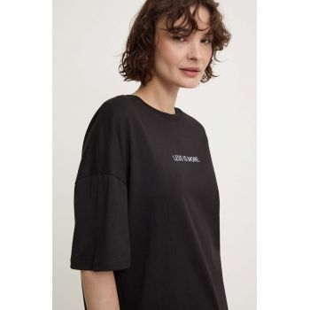 Answear Lab tricou din bumbac femei, culoarea negru