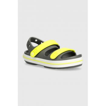 Crocs sandale copii Crocband Cruiser Sandal culoarea gri