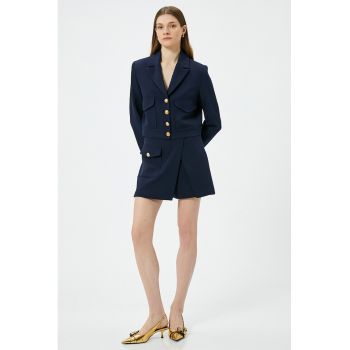 FUsta-pantalon cu buzunar cu clapa