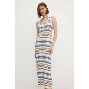 Pepe Jeans rochie IRIS DRESS maxi, mulata, PL953573