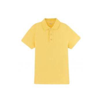 Tricou polo uni din amestec de bumbac