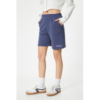 Pantaloni scurti sport cu talie elastica