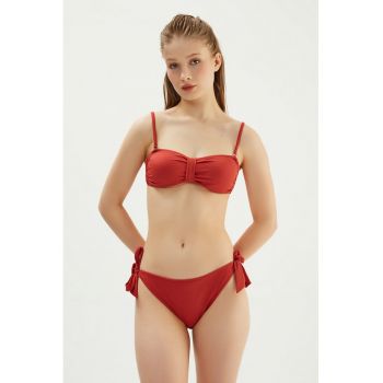 Sutien de baie bandeau cu bretele ajustabile