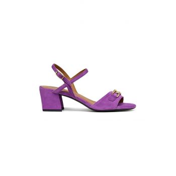 Geox sandale din piele intoarsa D NEW ERAKLIA 50 A culoarea violet, D45RNA 00021 C8000