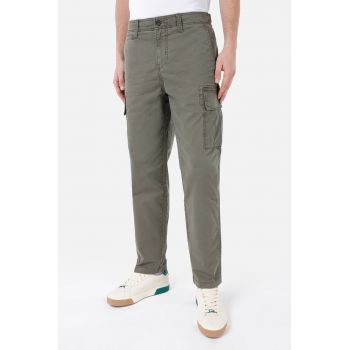 Pantaloni cargo cu talie medie