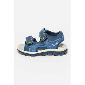 Sandale de piele ecologica cu velcro