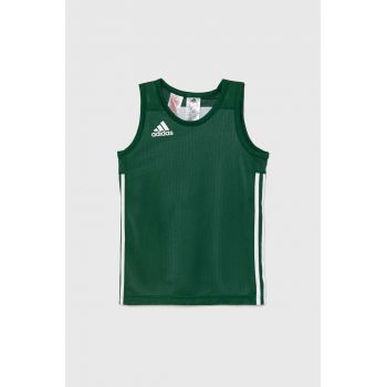 adidas Originals tricou copii 3G SPEE REVRS culoarea verde, cu imprimeu, DY6618