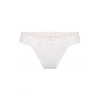 Chiloti tanga cu segment de dantela