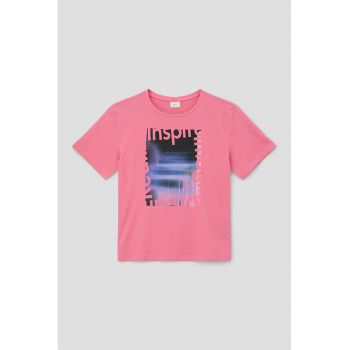 Tricou de bumbac cu imprimeu grafic