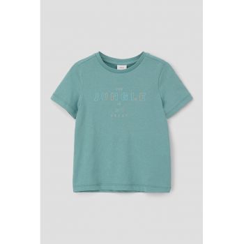 Tricou de bumbac cu imprimeu text