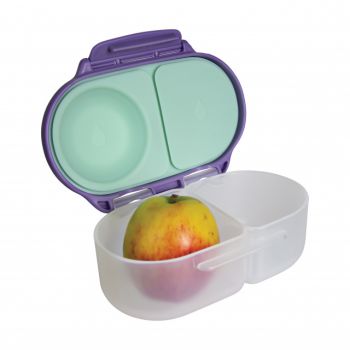 Caserola compartimentata Snackbox B.Box lila cu vernil