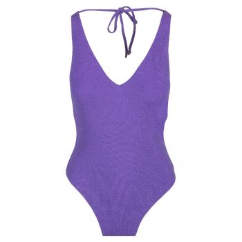 Costum de baie intreg cu aspect stralucitor