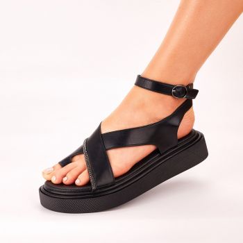 Sandale Dama Negre Cu Bareta Hyo