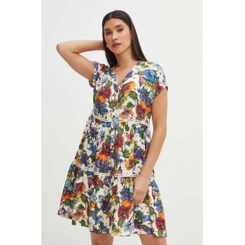 Medicine rochie culoarea bej, mini, drept