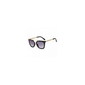Ochelari de Soare, Zamo®, Padova Black, Protectie UV400, Model Cat-eye, Rama Neagra, Lentile Negre