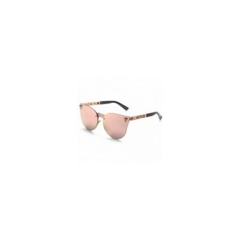 Ochelari de Soare, Zamo®, Punk Cats, Protectie UV400, Model Cat-Eye, Rama Aurie, Lentile Roz Oglinda