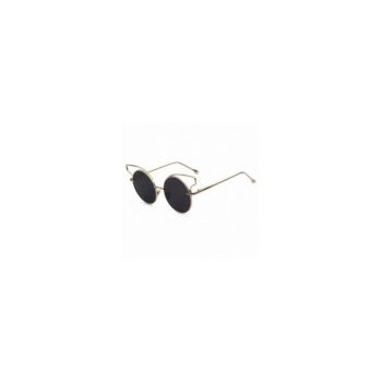 Ochelari de Soare, Zamo, Ravenna Kitty, Protectie UV400, Lentile Policarbonat, Model Cateye, Negru cu Auriu