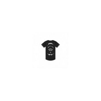 Tricou Barbati, Zamo®, Jaws, Admirable Sailor, cu Imprimeu Marinar si Maritim, Lung, Negru cu Alb, Marimea L